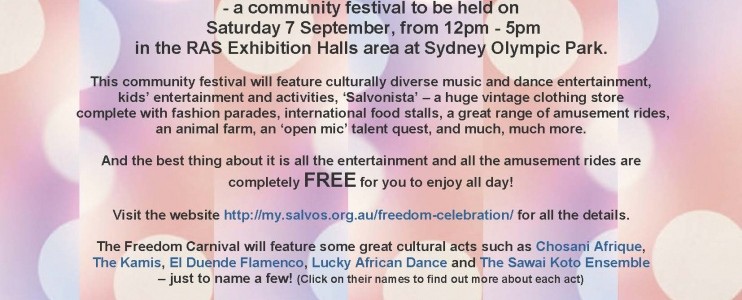 Salvos Freedom Carnival